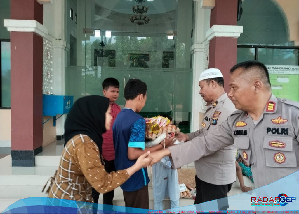 Polsek Talun Kenas Polresta Deli Serdang Gelar Bakti Sosial dan Santunan untuk Anak Yatim